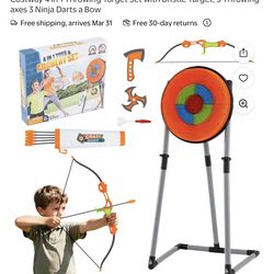 4 in 1 Throwing Target Set with Bristle Target