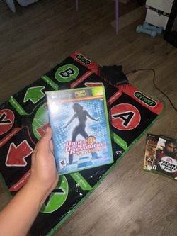 DDR Dance Dance Revolution Mat Pad Konami Original Xbox W/ Game