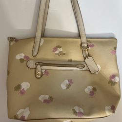 Floral Coach Tote Bag 