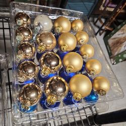 18 Glass Ornaments