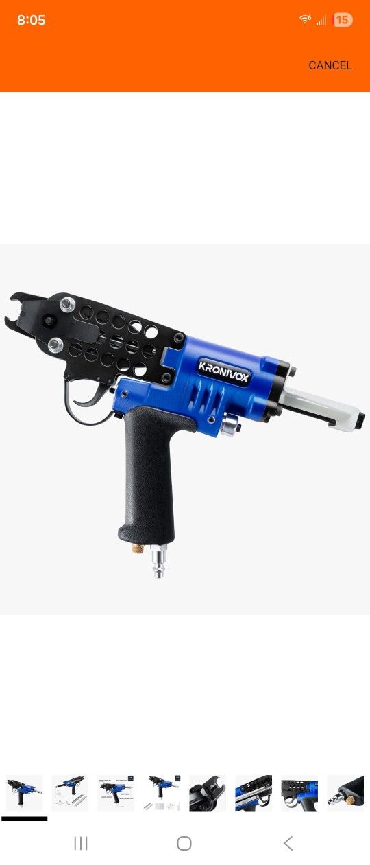 Brand New SC7C 15 Gauge Pneumatic Hog Ring Gun, 3/4" C-Ring Plier Tool