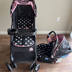 Disney Mini Mouse Stroller & Car seat