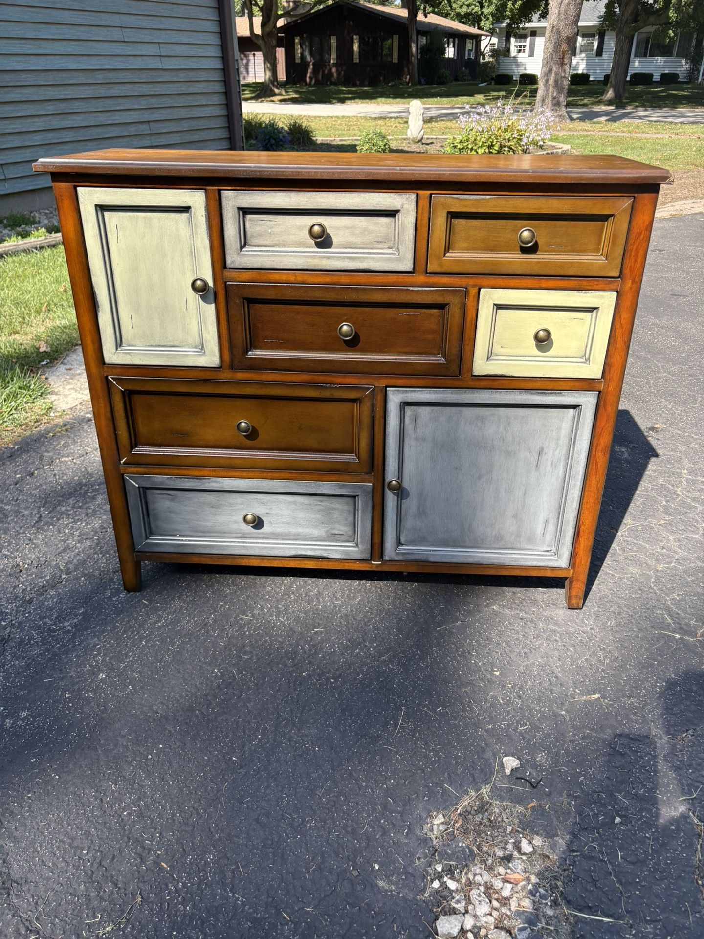 Multi Colored Dresser / Chest With Drawers