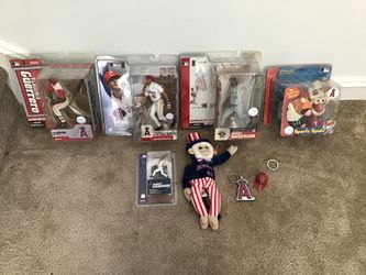 Anaheim Angels Vladimir Guerrero, Troy Glaus, Garret Anderson Mcfarlane Figurines Brand New