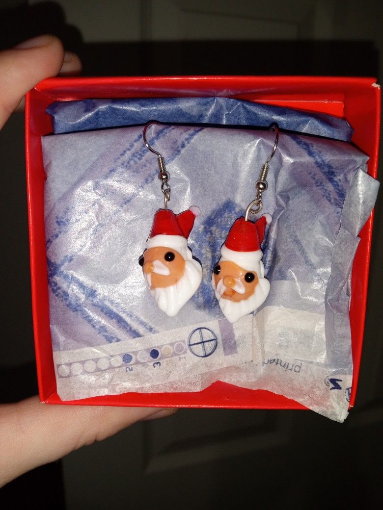 New Santa Earrings