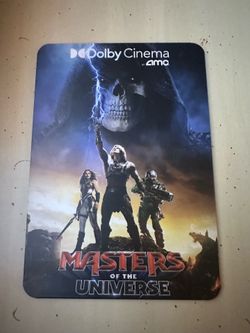 Masters Of The Universe He-Man 5.25 X 7.5 AMC Dolby Promo Tin Metal Movie Poster