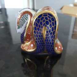 Royal Crown Derby Paperweight Snake