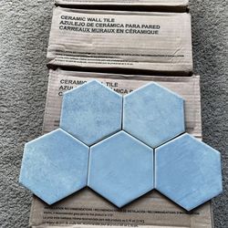 Tile Hexagon 4 Packs. Size 4x5. Total 12 Sf