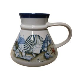 vintage wide bottom Otagiri 16oz beach coffee mug 16oz