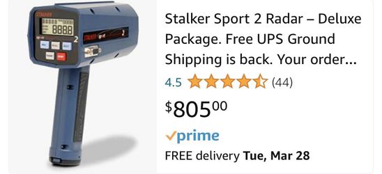 Stalker Sport II Sports Radar Gun