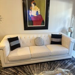 Leather Sofa And Armchair, Cream, Color, And So Much More