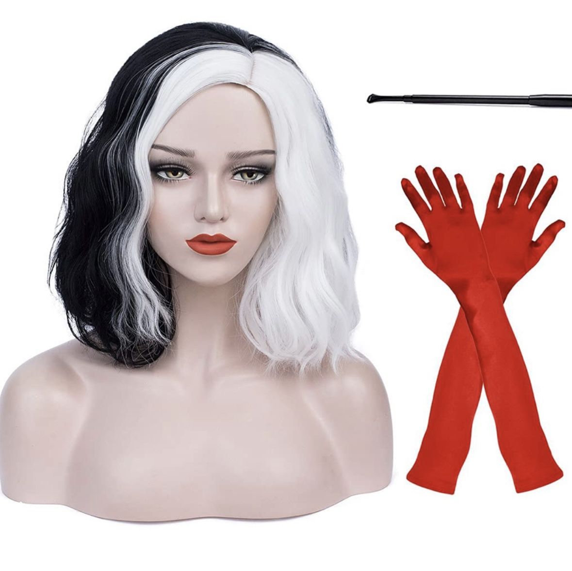 Costume Cruella Wig And Accessories 