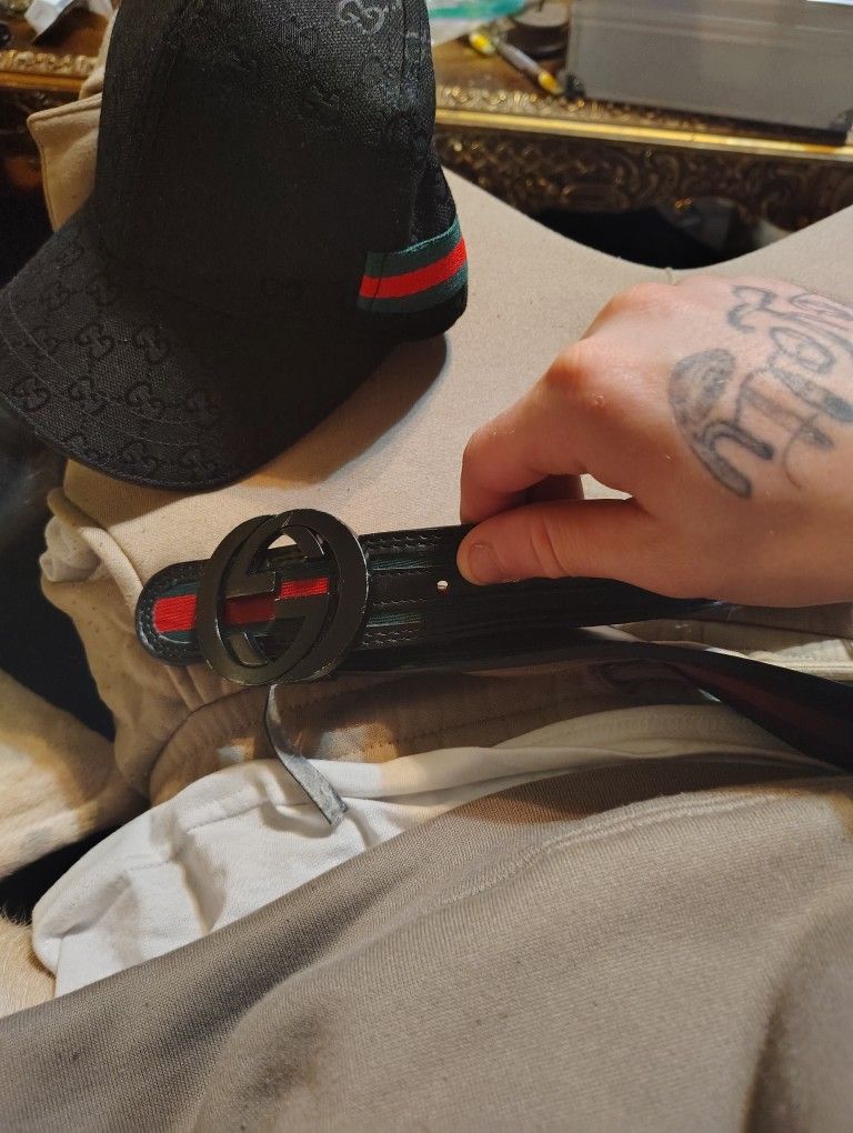 Authentic Gucci Hat And Belt Eillijg Trade Or Cash Only