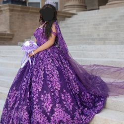La Popular Xv Dress In Purple Like New 