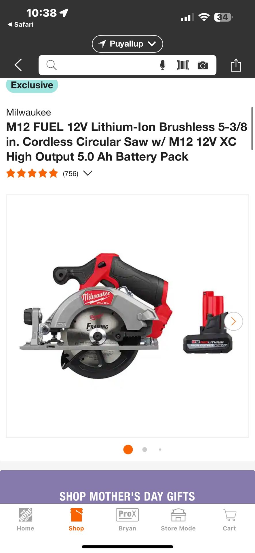 M12 Saw With Battery