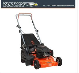 Yardmax 21" 3-in-1 Walk Behind Lawn Mower