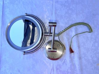 Wall-Mounted Lighted Makeup Mirror
