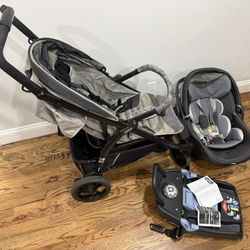 Stroller, Car Seat, and Foam Tiles