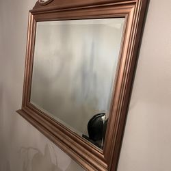 Rose Gold Framed Mirror