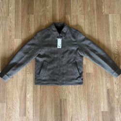 Uniqlo single collar shirt blouson Houndstooth jacket