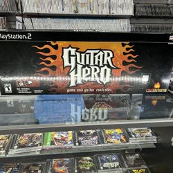 PlayStation 2 Guitar Hero Wired Guitar With Game $125 Gamehogs 11am-7pm