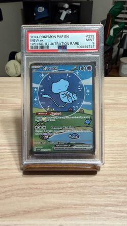PSA 9 Bubble Mew ex #232 Paldean Fates SIR Pokémon