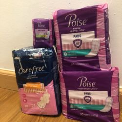 Poise Liners Pads New 
