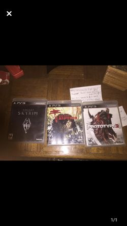 3 ps3 games used once