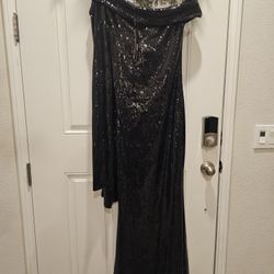 Black Sequin Dress