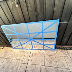 Glass mirror From Bathroom Wall. 