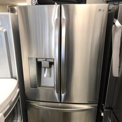LG STAINLESS STEEL FRENCH DOOR FRIDGE