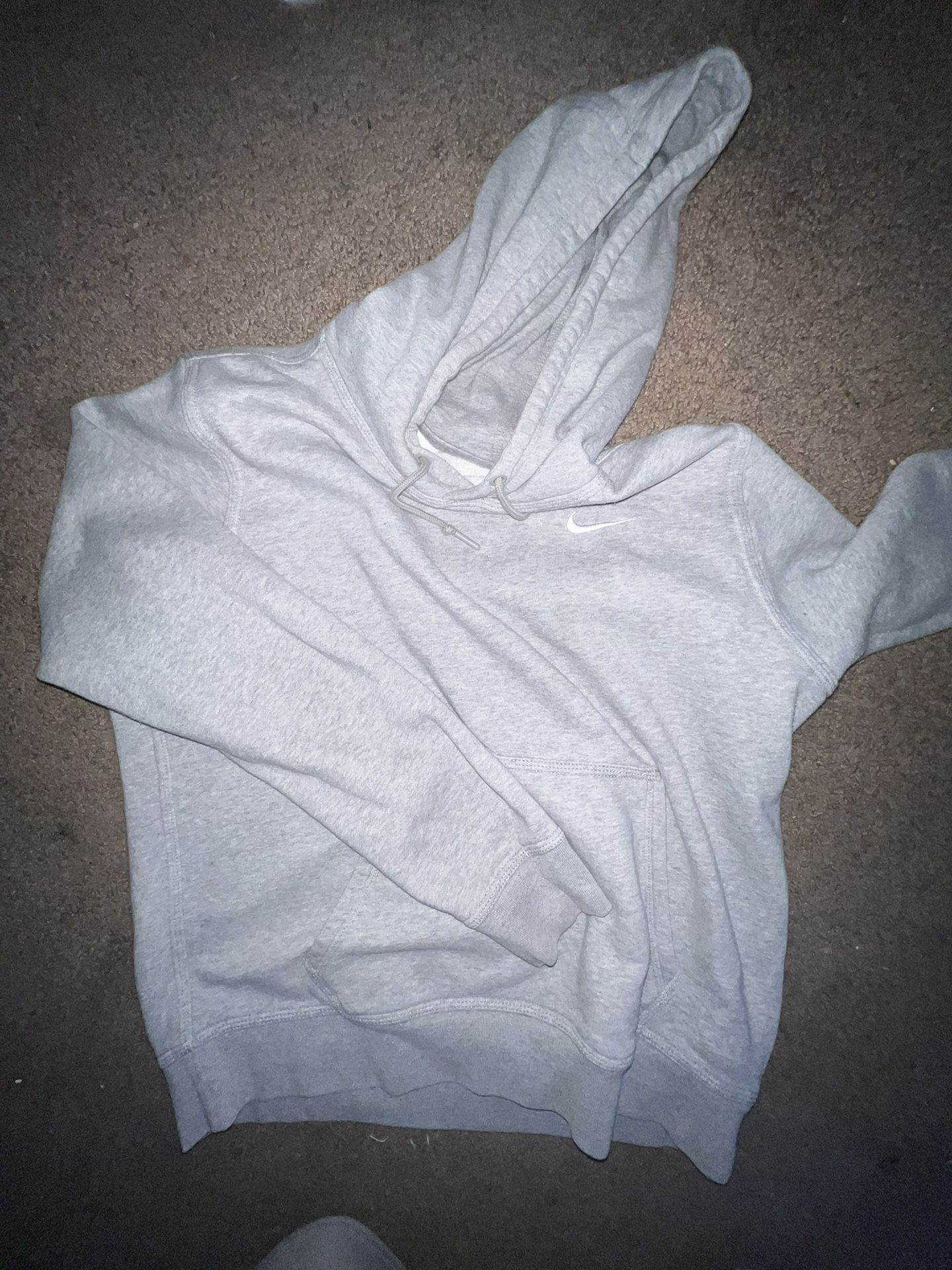 Grey Nike pullover hoodie