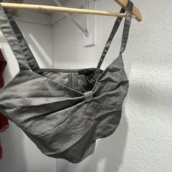 Forever 21 Gray Top