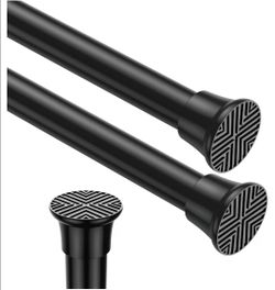 2pack Spring Tension Curtain Rods 18-36 Inch Adjustable Black Tension Rod
Spring Curtain Rod Extendable Short Curtain Rod Spring Loaded Curtain Rods T