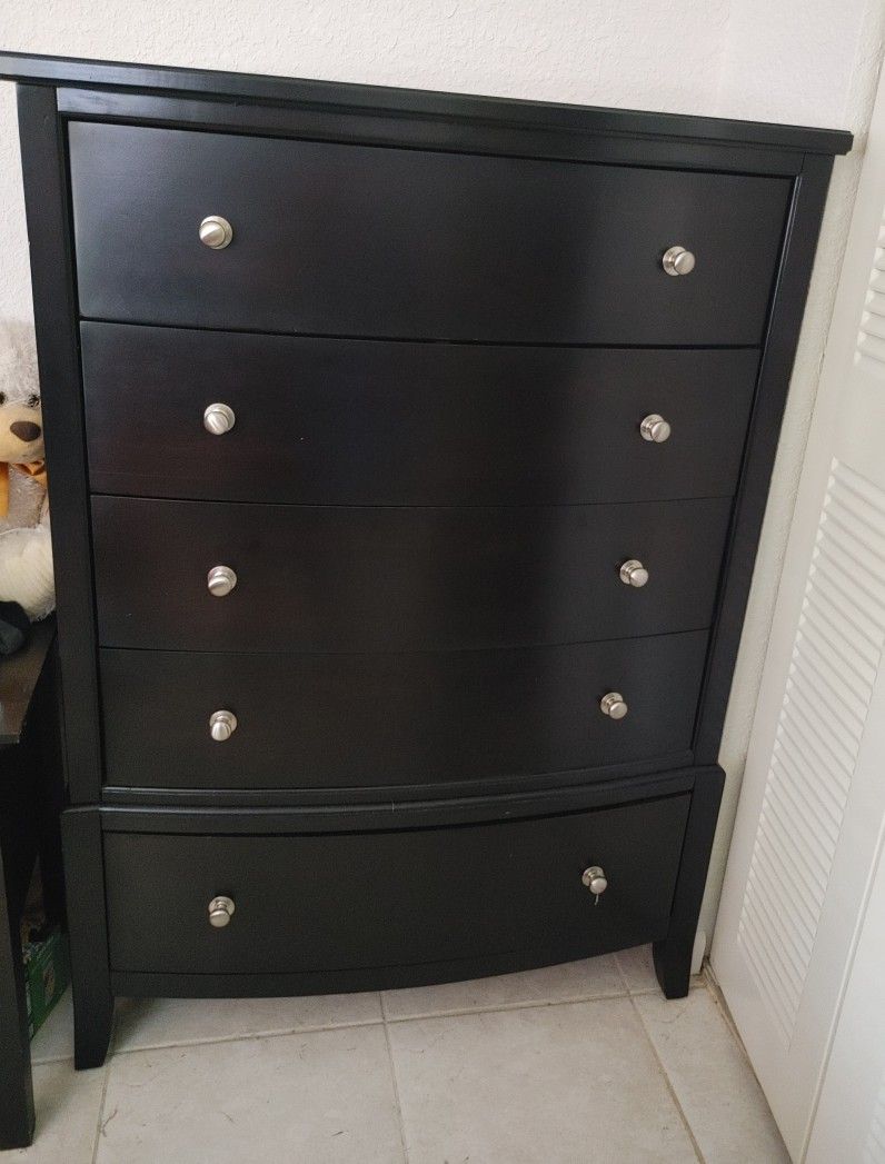 Dark Brown Wood Dressers

