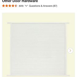 NEW 36 in. x 30 in. White Steel Pet Grille - Protect Your Screen Door!