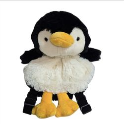 Vintage Rare My Pillow Pets Playful Penguin Backpack Plush Stuffed Animal Bag