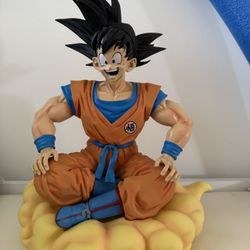 Large Dragon Ball Z Super Saiyan Goku Nimbus Figure