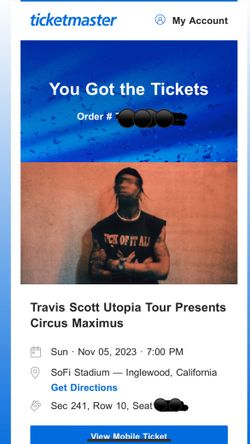 Travis Scott Tickets (2)