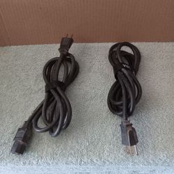 2 Cords For Computer Monitors 3 Prong