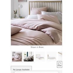 West Elm Metal Bed frame With Mattress 