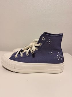 Converse Chuck Taylor Lift Platform High Pearls & Studs, Women's 7.5, New