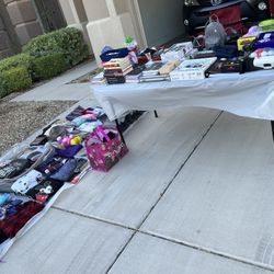 Clothes, Art Supplies, School Supplies, Etc.