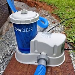FILTER PUMP MODEL #90473E 110-120V-60Hz. 1.8A 0.14HP THERMALLY PROTECTED MOTOR. CSA ENCLOSURE