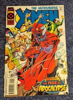 ASTONISHING X-MEN # 1 SIGNED SCOTT LOBDELL 1995 NM AGE OF APOCALYPSE MARVEL COMICS