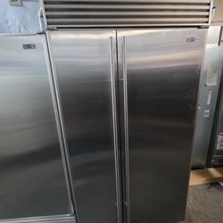 42" SUB ZERO BUILT IN STAINLESS STEEL REFRIGERATOR 