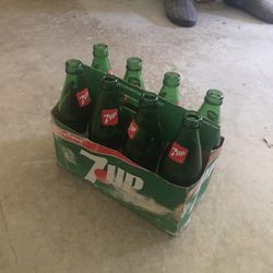 Antique 7-up Bottles