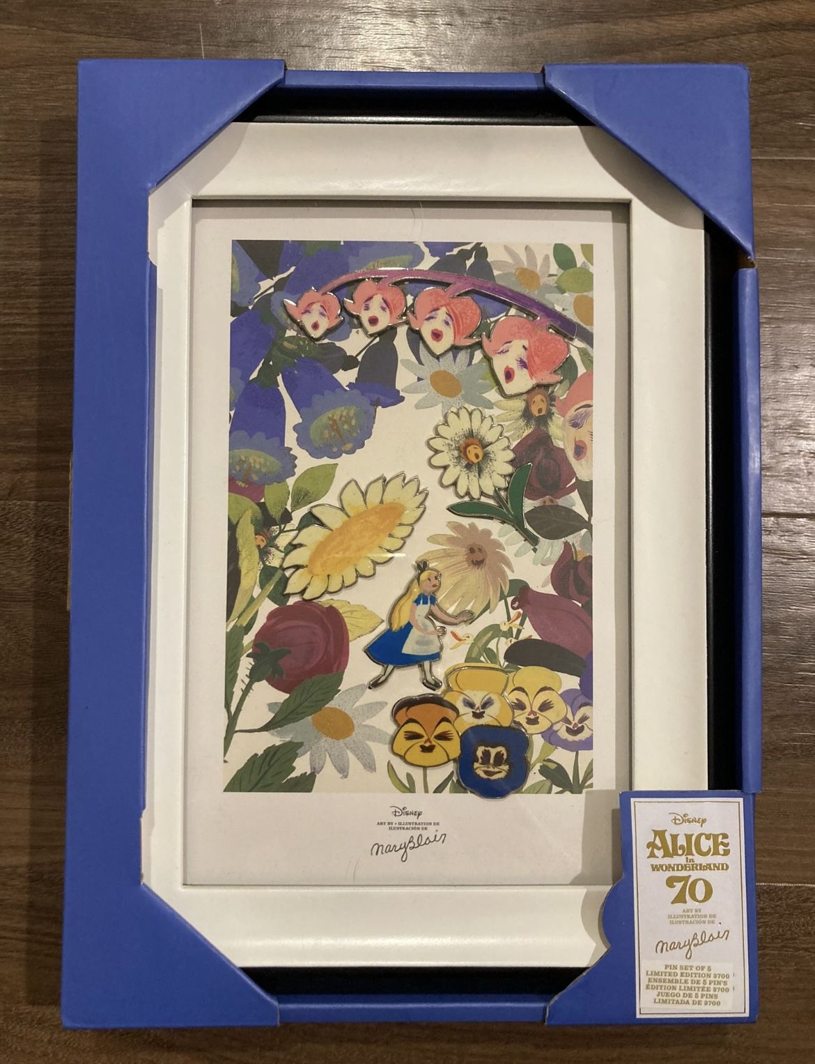 Disney Alice in Wonderland Framed Pin Mary Blair Wall Art Limited Edition No longer Sold