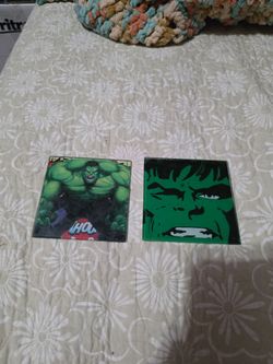Hulk 2 glass coasters