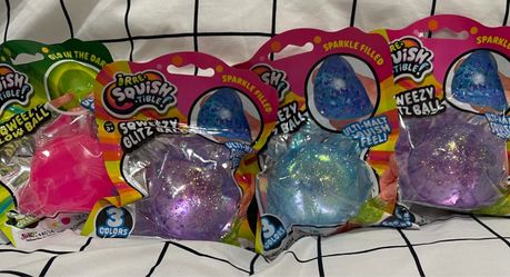 Irre-Squish-Tible Sqweezy Glitz Balls squishy